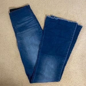 High waisted flare jeans